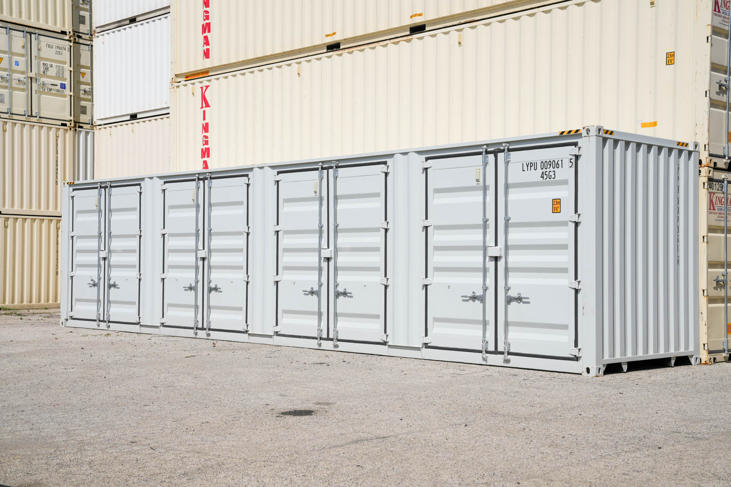 40 foot specialty container with 4 entry doors