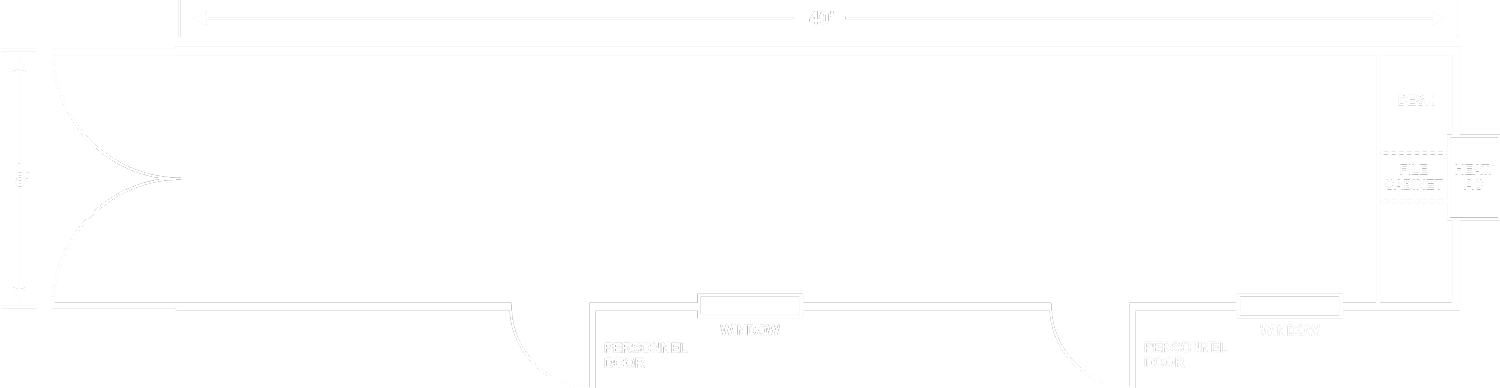 40 Foot Office Container Floorplan