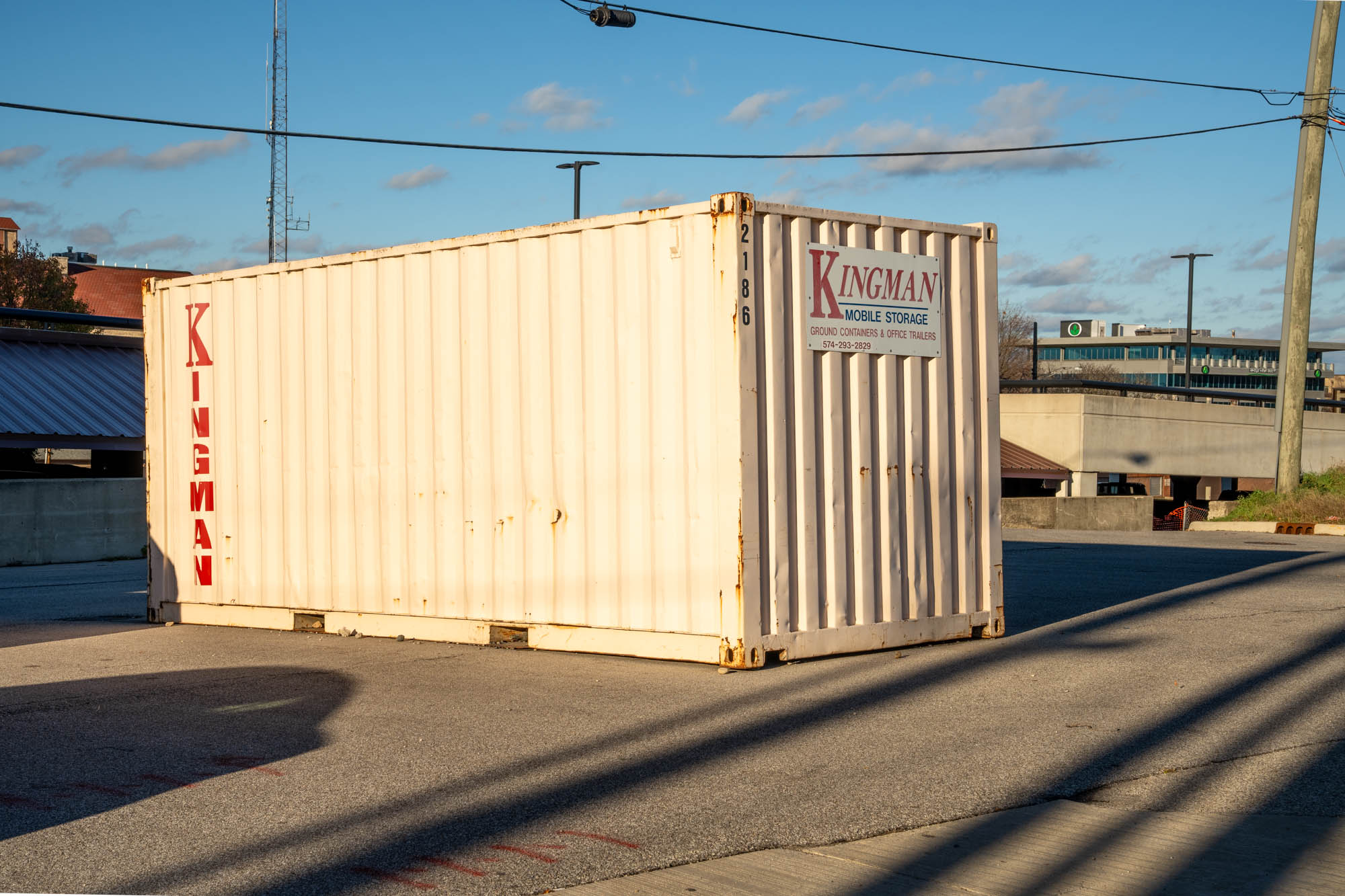 Container in the cold weather